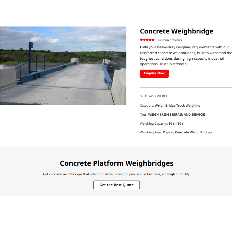 Concrete Weighbridge